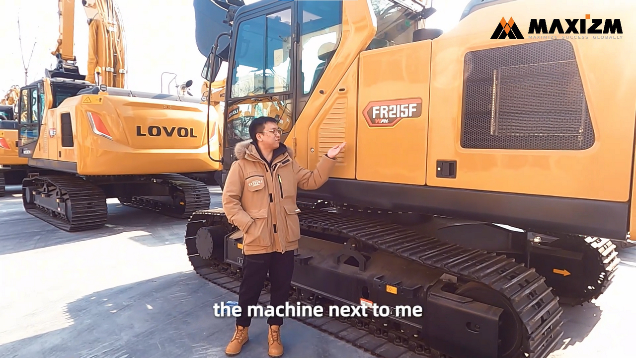 Lead Into The LOVOL FR215F Excavator