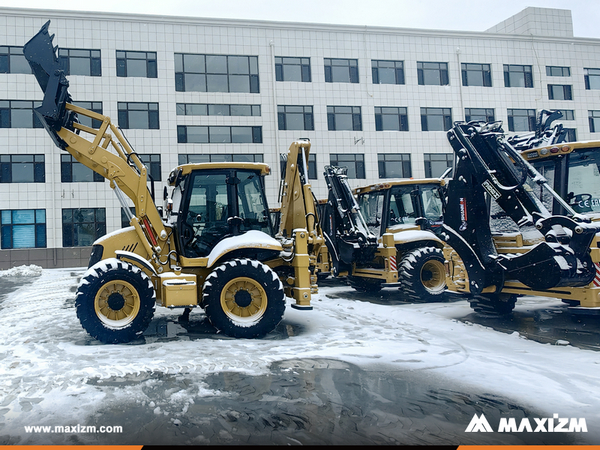 Russia - 2 Units SHANMON 388H Backhoe Loader 