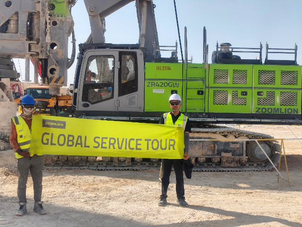 ZOOMLION ZR420GW Rotary Drilling Rig Powers Landmark Saudi Project