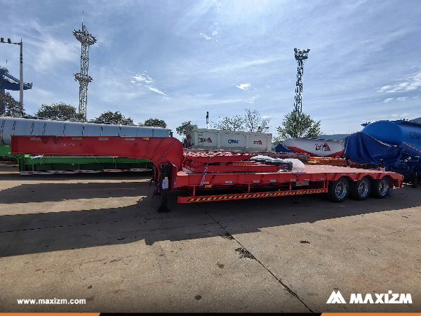 Algeria - 1 Unit CIMC Lowbed Semi-trailer With Tri-axle